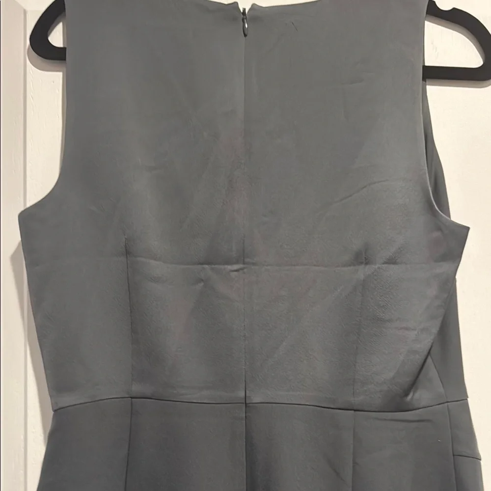 Banana Republic Gray Sheath Midi Dress V-Neck Sleeveless - Picture 7 of 7